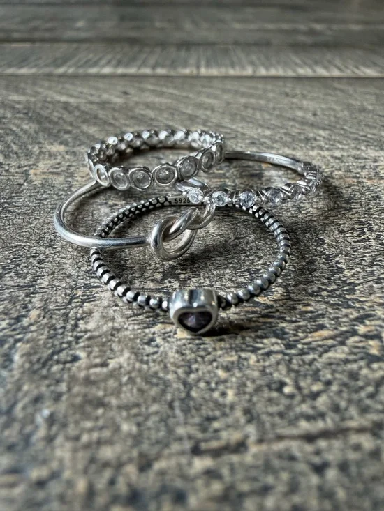 Sterling Silver Stacking Rings - Picture 6 of 6